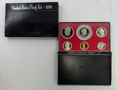 1979 S Proof Style 6 Piece Set with Storage Box, Premium Finish Collection Series, Retro Inspired Currency Display, Classic Design Theme, Memory Keepsake Set, Desktop Showcase Item, Office Decor, Home Display Accent-4
