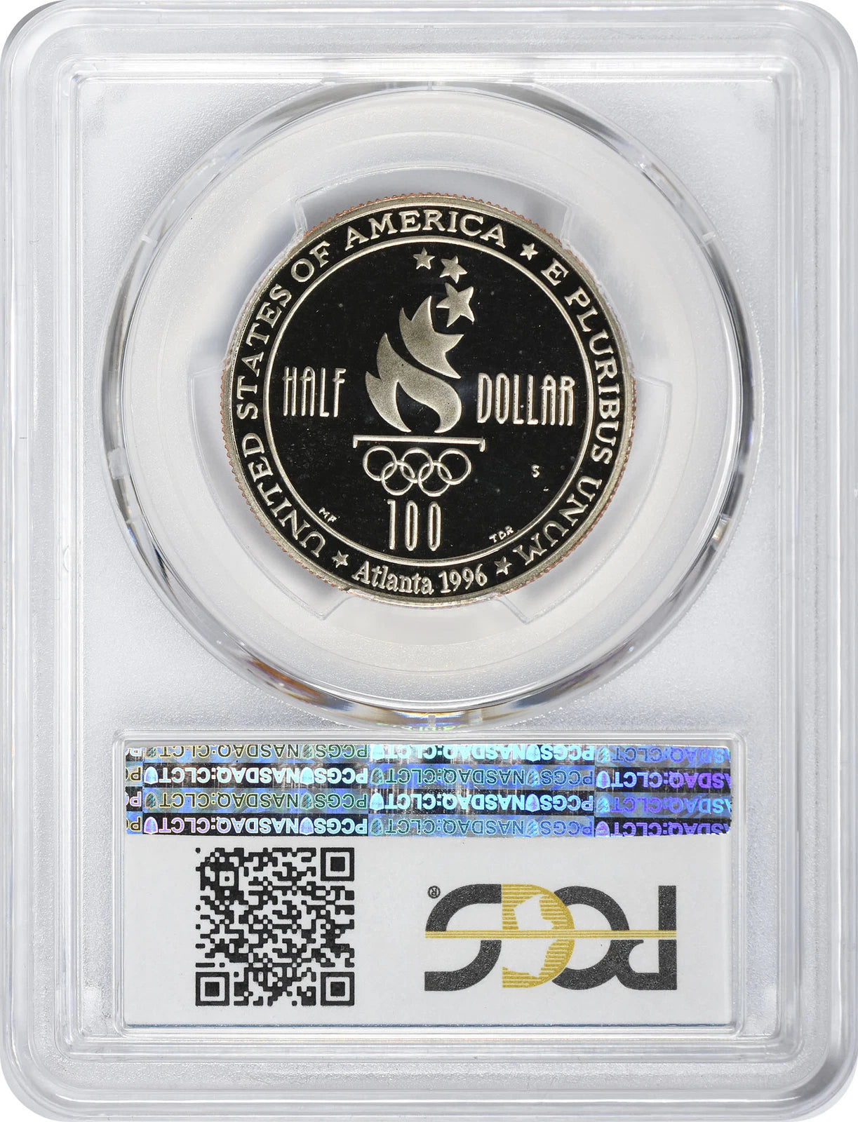 1996-S Swimming Commemorative Half PR69DCAM PCGS Proof 69 Deep Cameo