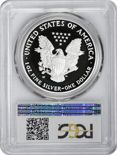 2007-W American Silver Eagle Dollar PR70DCAM PCGS Proof 70 Deep Cameo-1