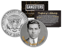 CHARLES LUCKY LUCIANO Gangster Mob JFK Kennedy Half Dollar US Colorized Coin-1