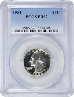 1954 Washington Quarter PR67 PCGS-1