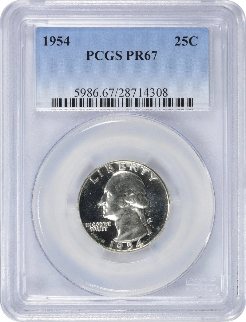 1954 Washington Quarter PR67 PCGS-1