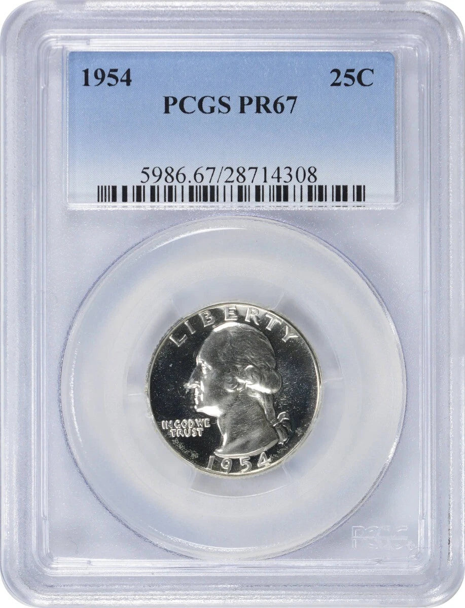 1954 Washington Quarter PR67 PCGS
