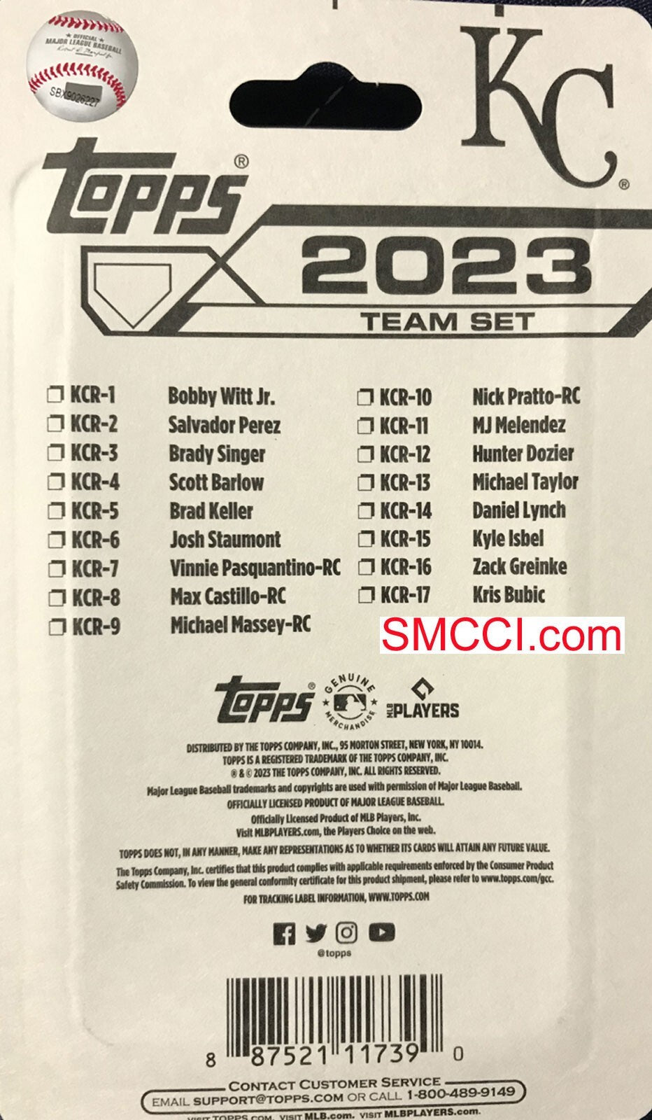 Kansas City Royals 2023 Topps Factory Sealed Team Set with 4 Rookie Cards Plus-2