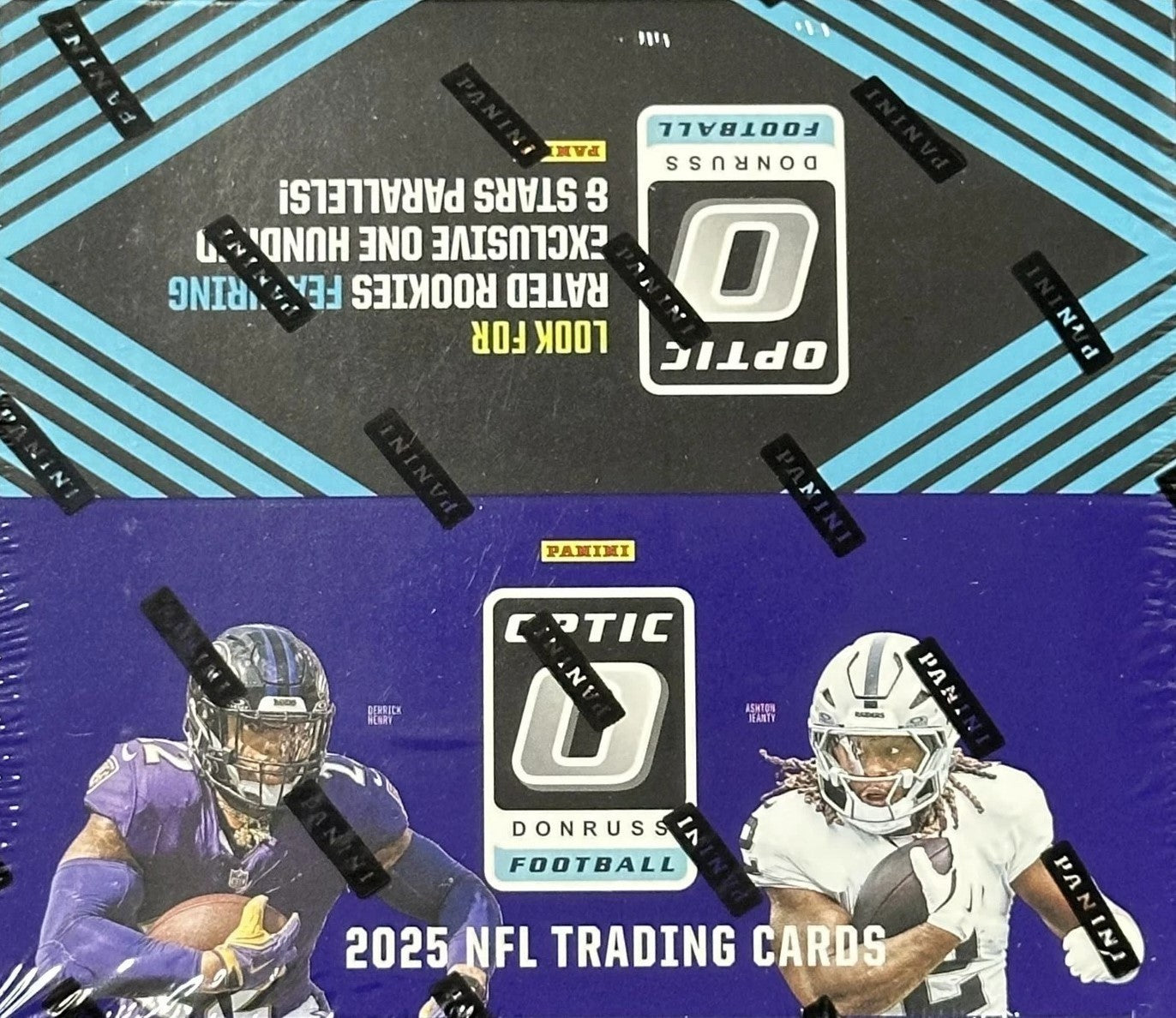 2025 Panini Donruss OPTIC Football Factory Sealed 80 Card Retail Box EXCLUSIVES-1