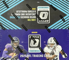 2025 Panini Donruss OPTIC Football Factory Sealed 80 Card Retail Box EXCLUSIVES-1