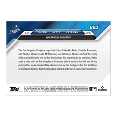 Graded 10 SHOHEI OHTANI MOOKIE BETTS FREEMAN #620 2024 TOPPS NOW Card-3