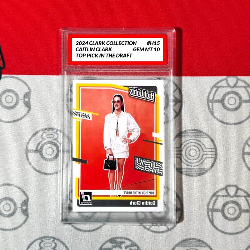 Graded 10 Caitlin Clark Rookie Card RC 2024 Panini Donruss Collection #H15-1