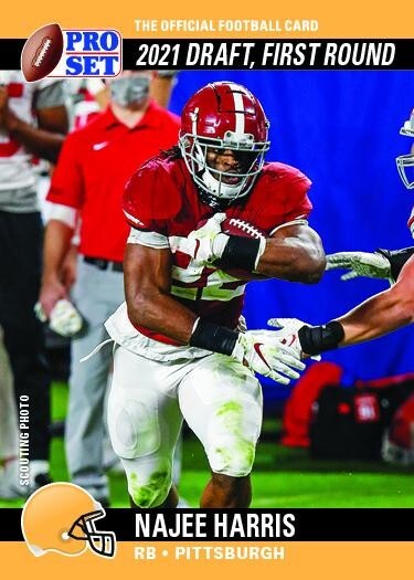 10 Card Lot NAJEE HARRIS 2021 Pro Set DRAFT DAY Short Printed Rookie Card PSDD10-1