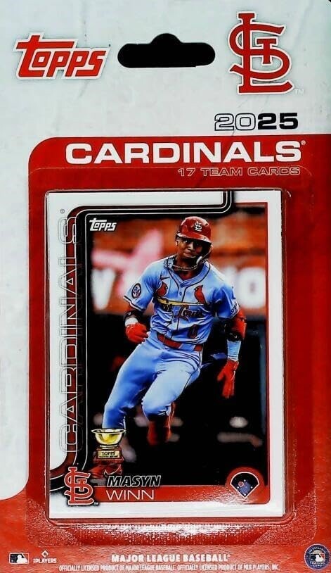 St Louis Cardinals 2025 Topps Factory Sealed Team Set Winn 3 Rookie Cards PLUS-1
