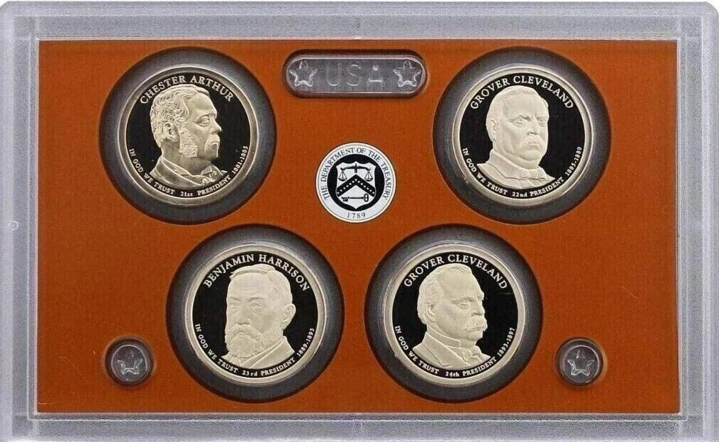 2012 S Presidential Dollar Proof Set 4 Coins - No Box or COA-2