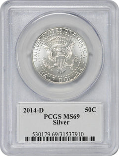 2014 Kennedy 50th Anniversary Set Photo Label (Single Coin) Half MS69 PCGS-2