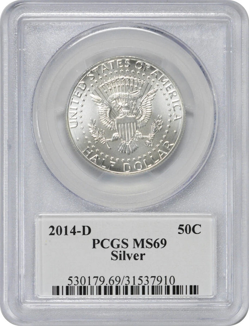 2014 Kennedy 50th Anniversary Set Photo Label (Single Coin) Half MS69 PCGS-2