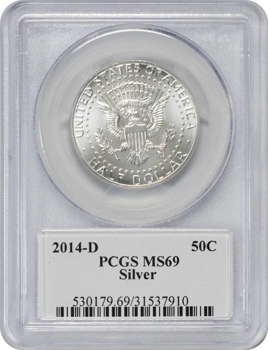 2014 Kennedy 50th Anniversary Set Photo Label (Single Coin) Half MS69 PCGS