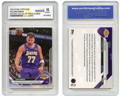 2025-26 NBA Topps LUKA DONCIC Historic 10th 40+ PT Triple-Double Card #89 GEM 10-2