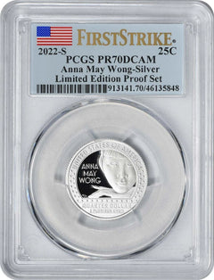 2022-S Anna May Wong Women Washington Silver Quarter Limited PR70DCAM FS PCGS-1