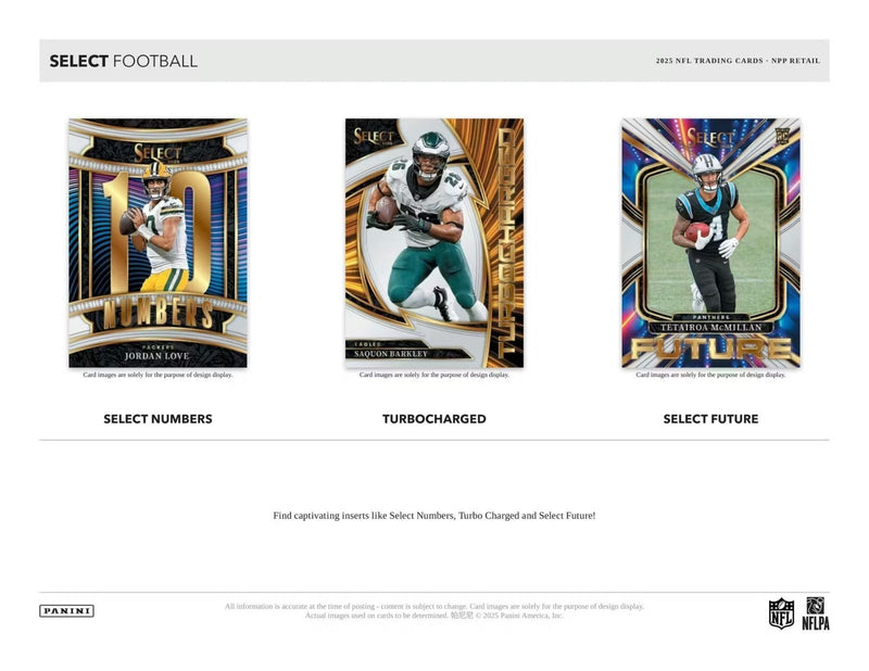 2025 Panini SELECT Football NFL 24 Card Blaster Box 3 EXCLUSIVE Red n Blue Shock-5