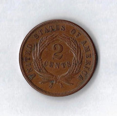 1864-1868 Two Cent Piece G/VG-1