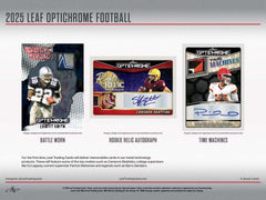 2025 Leaf Optichrome Football Factory Sealed Jumbo Box 12 Auto Autograph Per Box-6