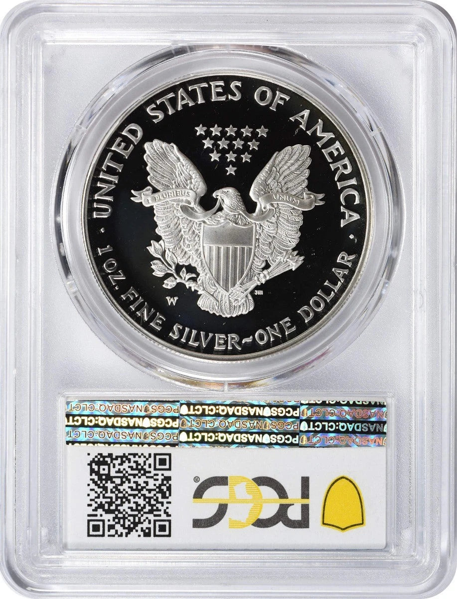 2004-W American Silver Eagle Dollar PR70DCAM PCGS Proof 70 Deep Cameo