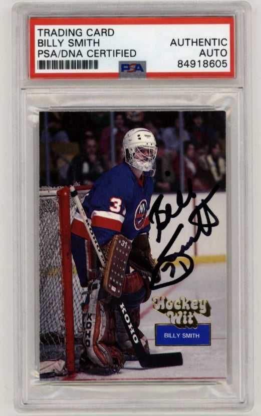 Billy Smith 1994-95 Hockey Wit #95 Signed PSA Authentic Auto Islanders HOF-1