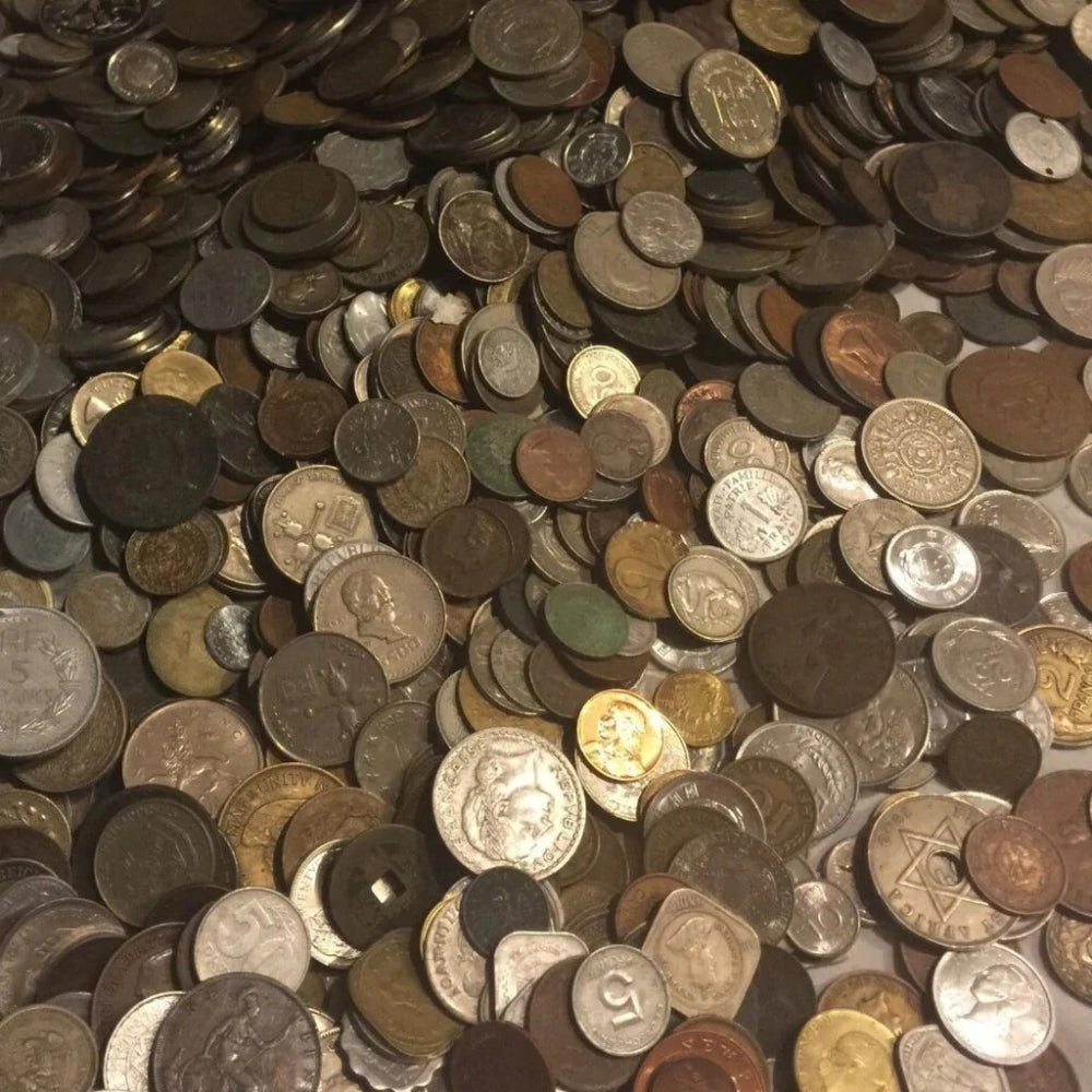 ✯1x POUND LB Foreign Coins World Lot ✯ Estate Sale Coin Lot ✯