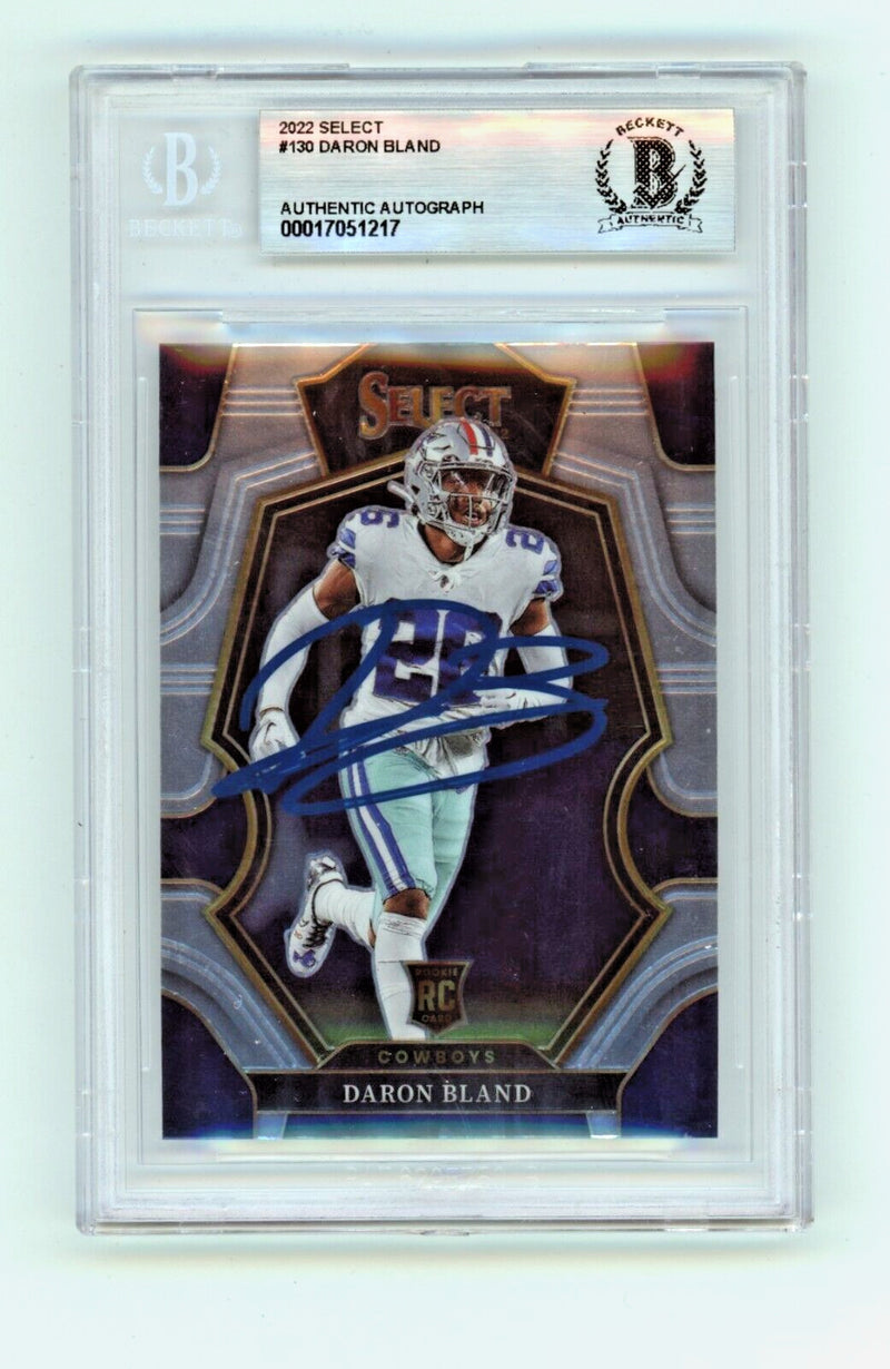 Daron Bland 2022 Panini Select 130 Premier Level Signed RC BGS Authentic Auto-1