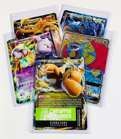 5 Oversized Jumbo Pokémon Cards in Top Loaders – EX GX V VMAX Legendary Full Art – Collector’s Display Trading Cards Rare Promo Lot-4