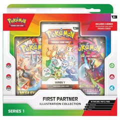 Pokémon TCG First Partner Illustration Collection Series 1 New Factory Sealed Trading Cards Collector’s Edition Hobby Box Ships 3/20-1