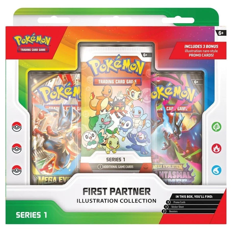 Pokémon TCG First Partner Illustration Collection Series 1 New Factory Sealed Trading Cards Collector’s Edition Hobby Box Ships 3/20-1