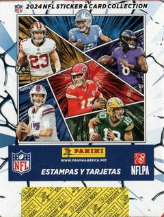 2024 Panini NFL Football Sticker Collection Box 50 Packs 250 Stickers 50 Cards-2