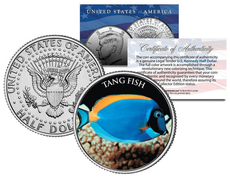 TANG FISH * Fish Series* JFK Kennedy Half Dollar U.S. Colorized Coin-1
