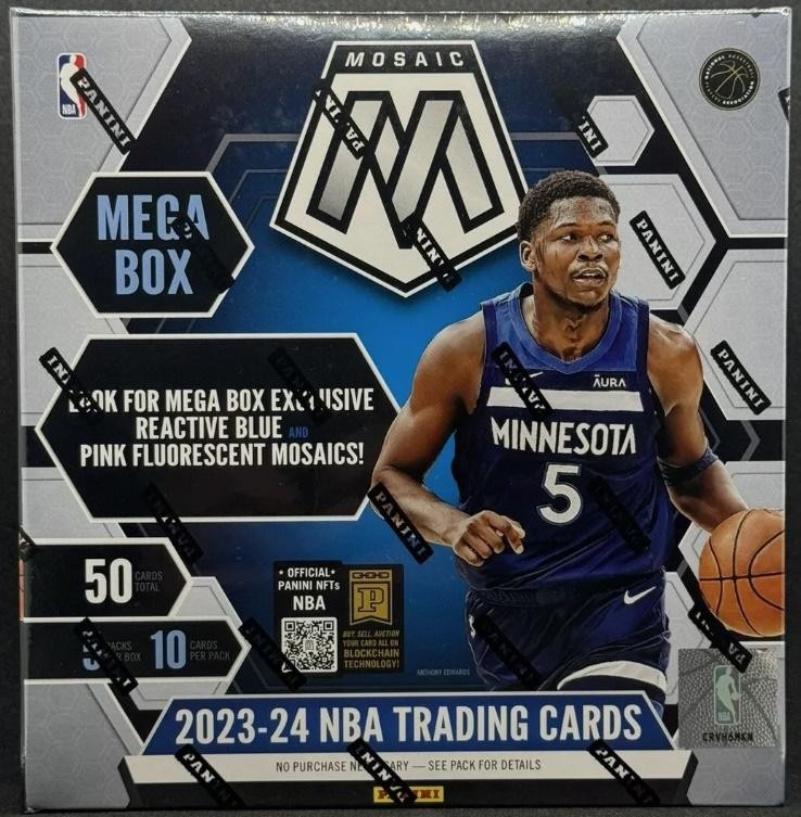 2023-24 Panini Mosaic Basketball Factory Sealed Mega Box