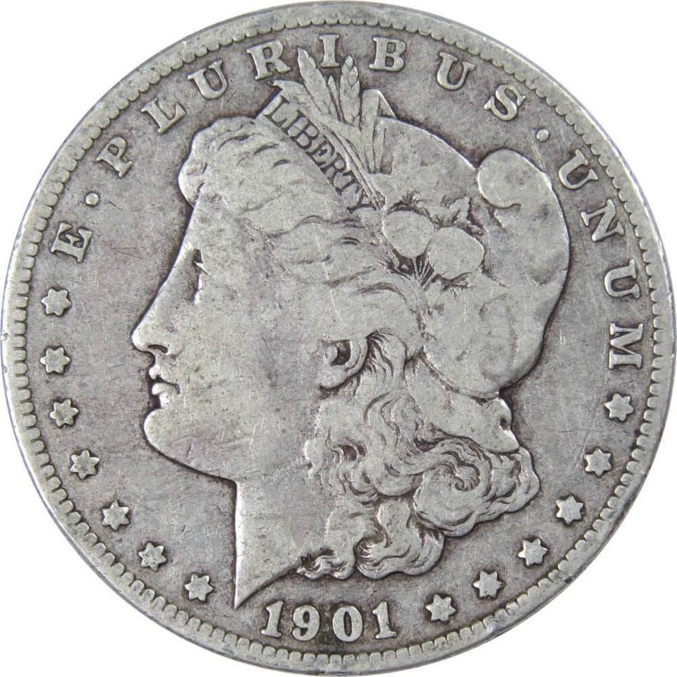 1901 O Morgan Dollar VG Very Good 90% Silver $1 US Coin Collectible