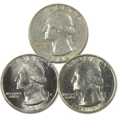 United States Washington Quarter 3-Coin Design Set Collectible-2