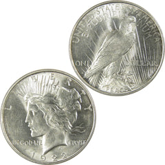 1922 D Peace Dollar Borderline Uncirculated Silver $1 Coin-4