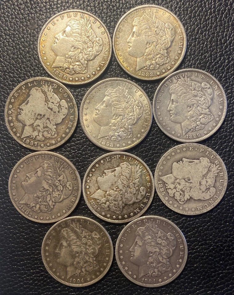 ✯ 1878-1899 ~PRE 1900~ Silver Morgan Dollars From Bag Old Estate Hoard Sale ✯-3