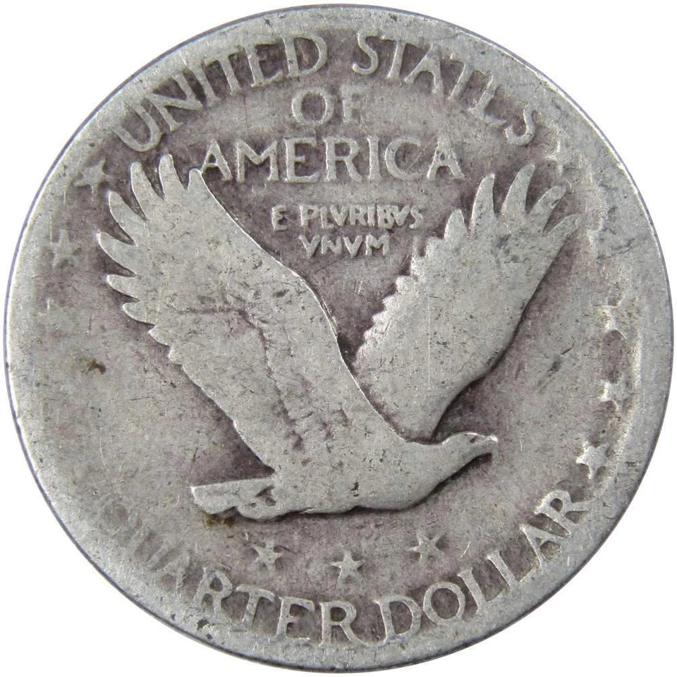 1928 Standing Liberty Quarter G Good 90% Silver 25c US Type Coin Collectible-2