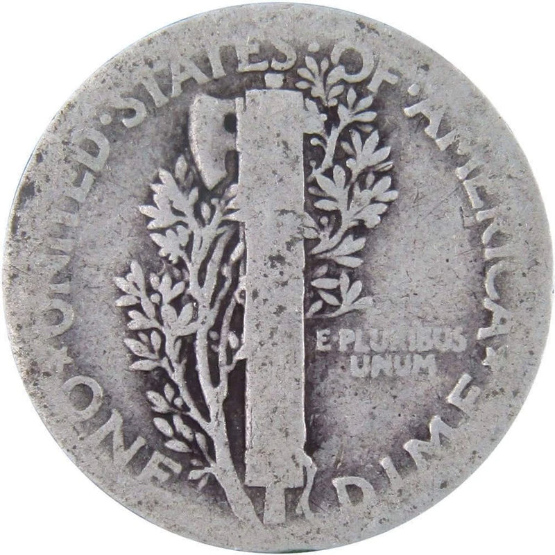 1924 Mercury Dime Circulated Silver 10c Coin Collectible-2