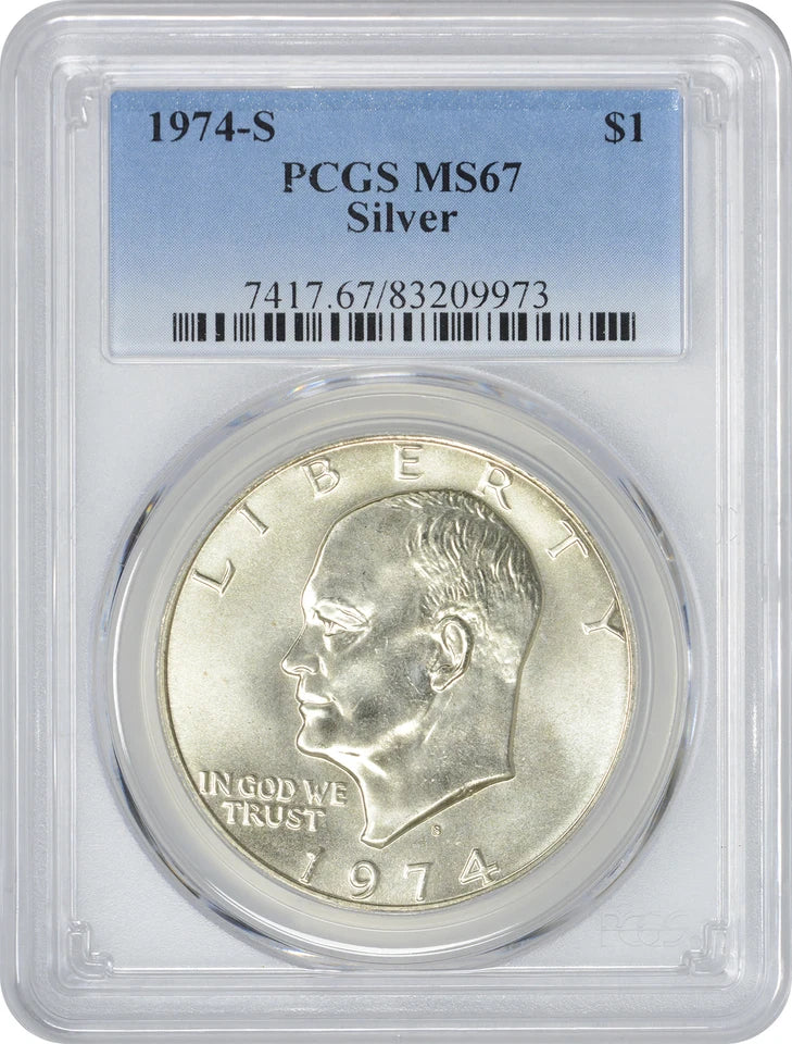 1974-S Silver Eisenhower Dollar Ike MS67 PCGS 67 Mint State-1