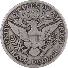 1912 Barber Half Dollar VG Very Good 90% Silver 50c US Type Coin Collectible-2