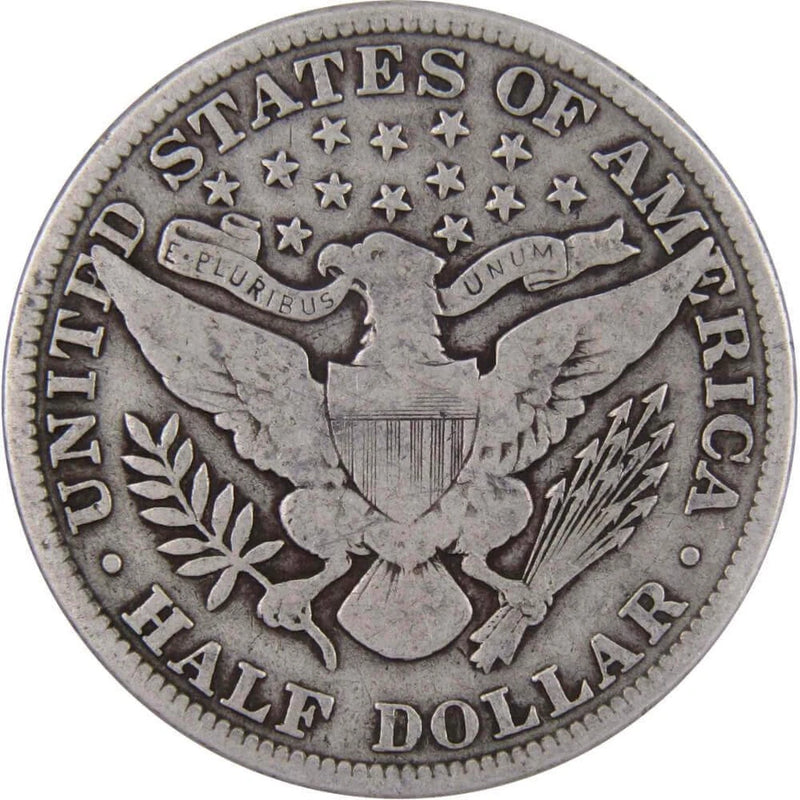 1912 Barber Half Dollar VG Very Good 90% Silver 50c US Type Coin Collectible-2