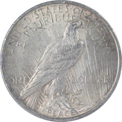 1923 Peace Dollar AU About Uncirculated 90% Silver $1 US Coin Collectible-2