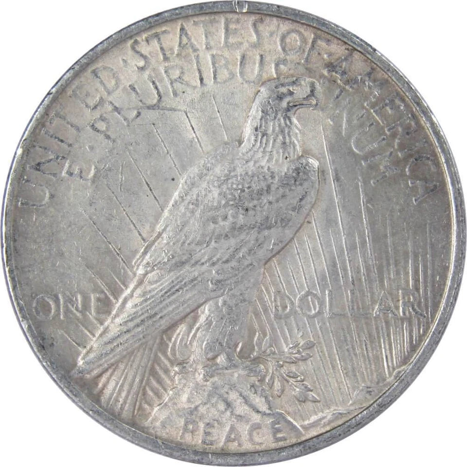 1923 Peace Dollar AU About Uncirculated 90% Silver $1 US Coin Collectible