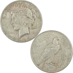 1923 D Peace Dollar F Fine Silver $1 Coin-3
