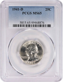 1941-D Washington Quarter MS65 PCGS-1