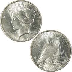 1922 D Peace Dollar Borderline Uncirculated Silver $1 Coin-3