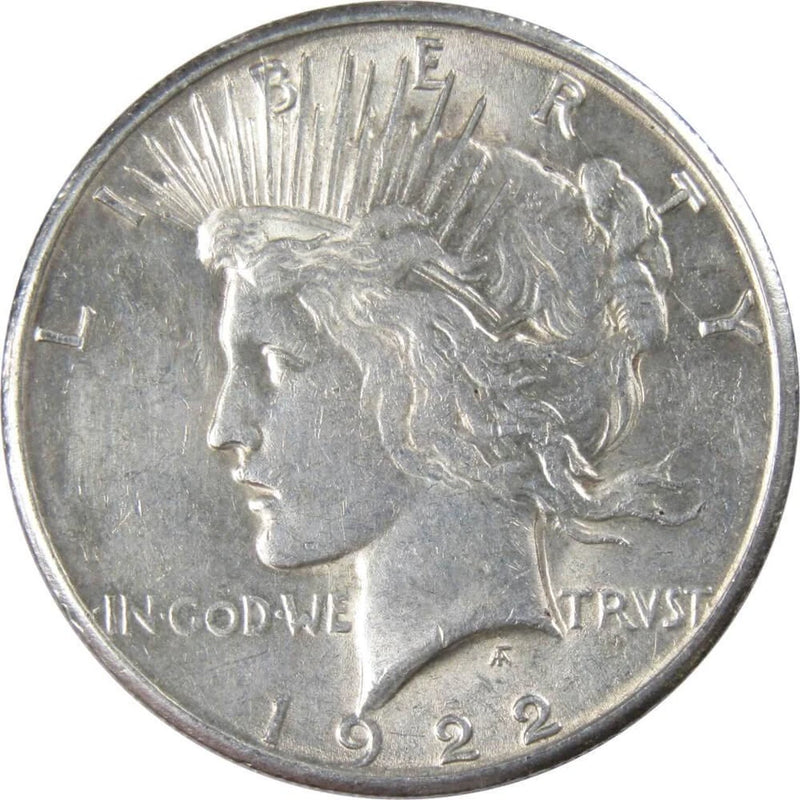 1922 S Peace Dollar XF EF Extremely Fine 90% Silver $1 US Coin Collectible-1