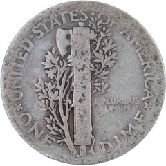 1925 Mercury Dime Circulated Silver 10c Coin Collectible-2