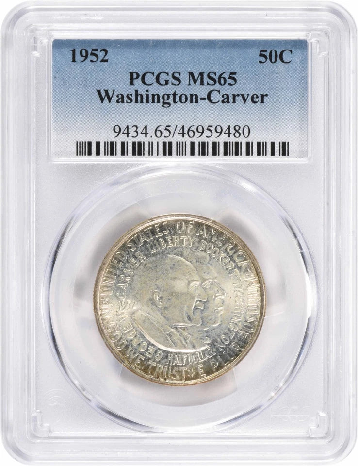 1952 Washington-Carver Commemorative Half MS65 PCGS Mint State 65-1